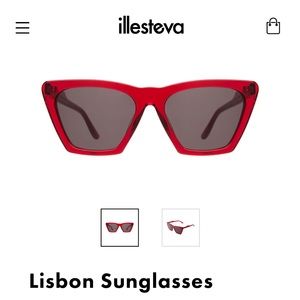 Illesteva red Lisbon sunglasses